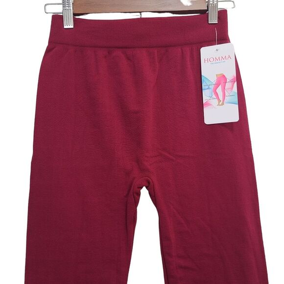 Homma The Perfect Fit Fleece Leggings Wide Waistband Slimming Size S M L - Picture 3 of 9